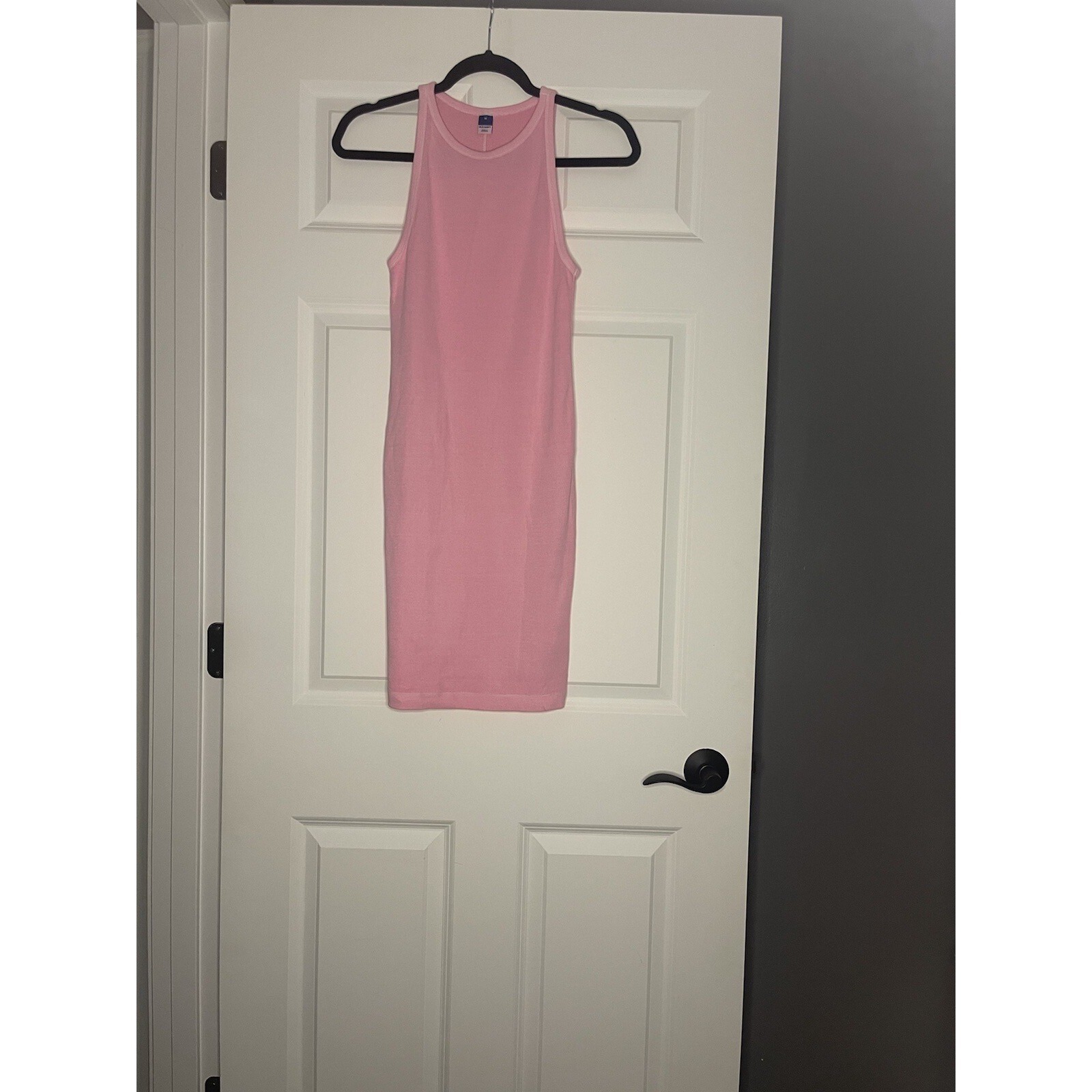 Old Navy Sleeveless Bodycon Dress Ribbed Pink Medium Nwt
